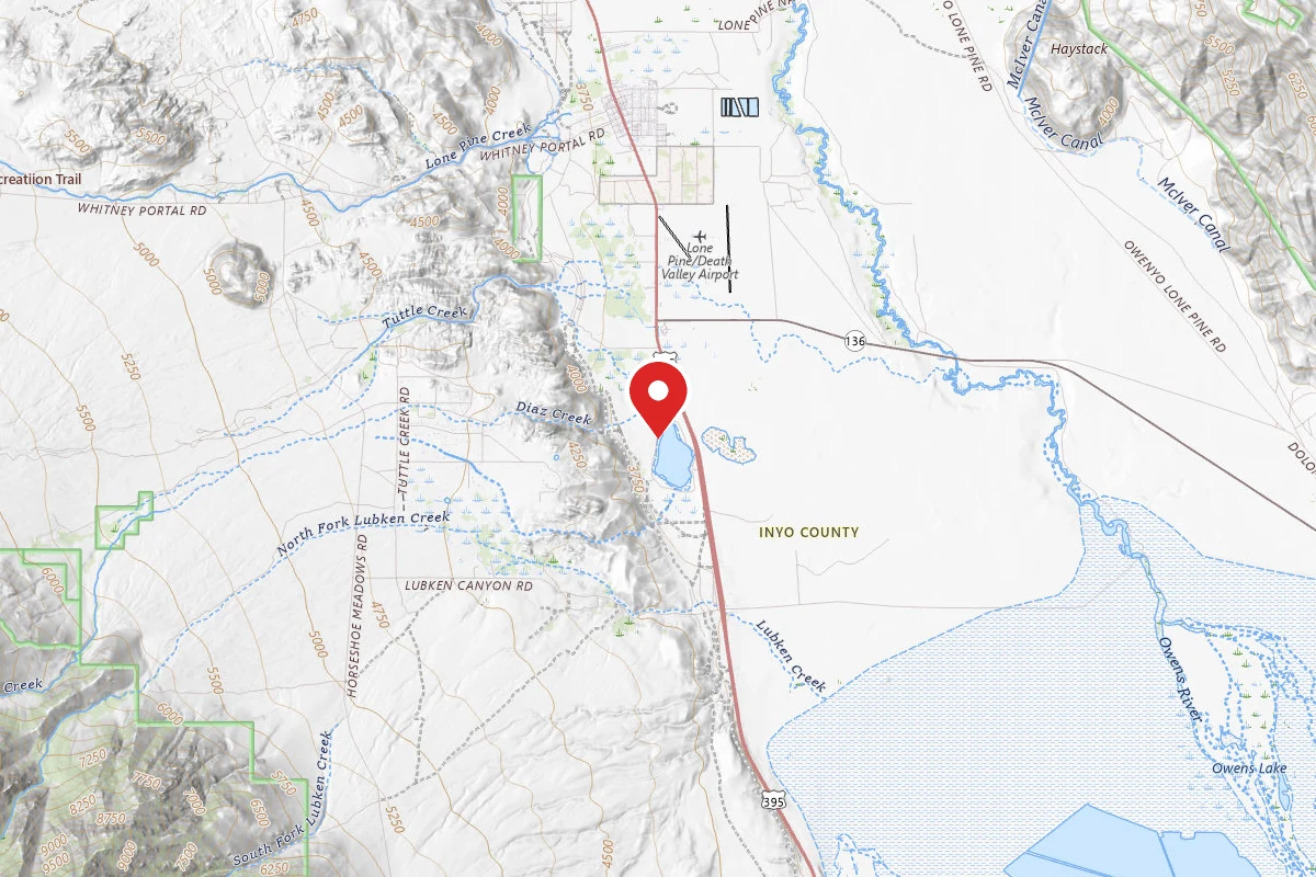 Inyo County Diaz Lake Campground