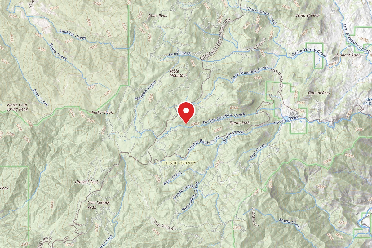 Dispersed Camp near Sequoia National Park