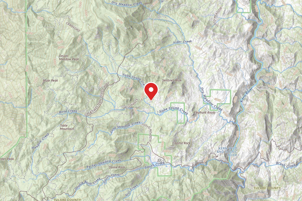 Dispersed Land in Sequoia National Forest
