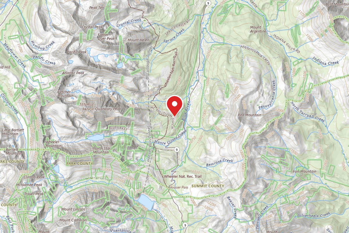 McCullough Gulch Designated Dispersed Camping