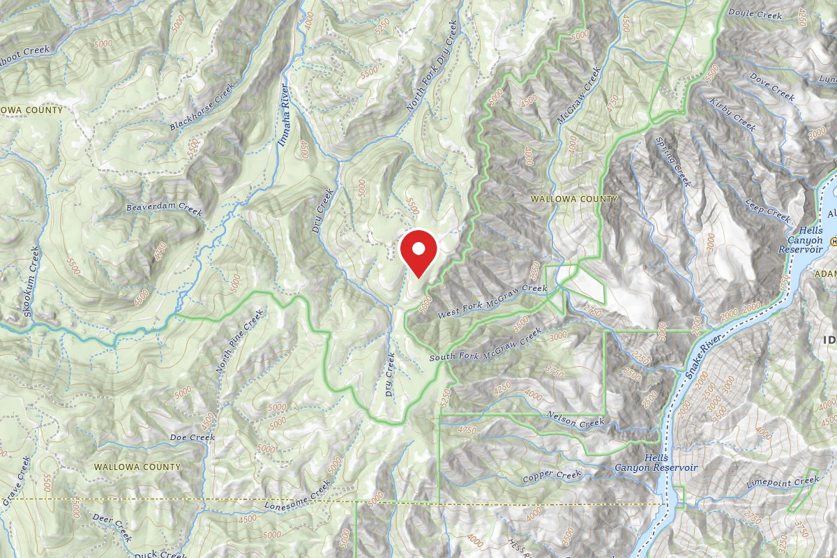 Dispersed Sites Near Hells Canyon Overlook