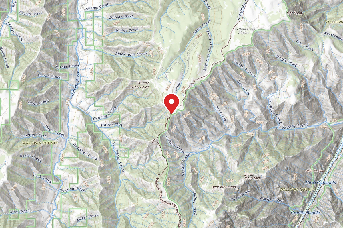 Hells Canyon Overlook Near Saddle Creek - Dispersed Site