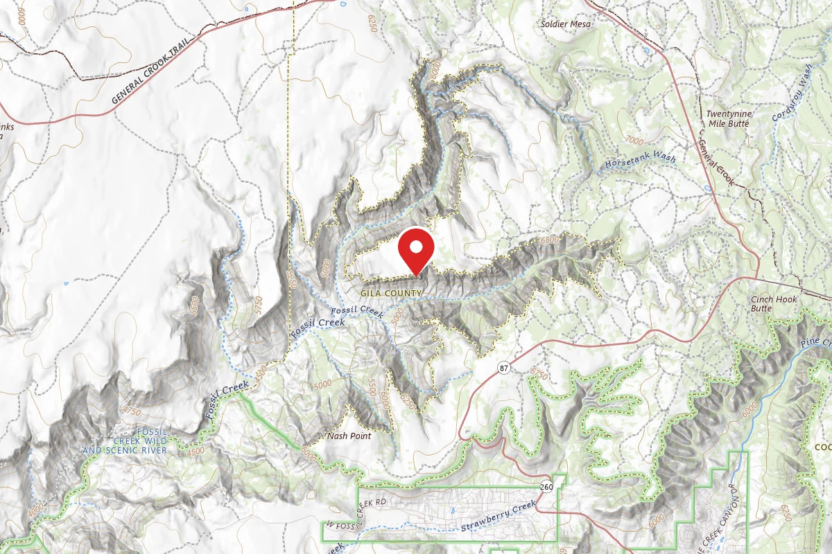 Upper Fossil Creek Dispersed Camping