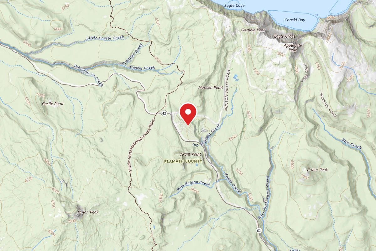 Mazama Village Campground at Crater Lake National Park