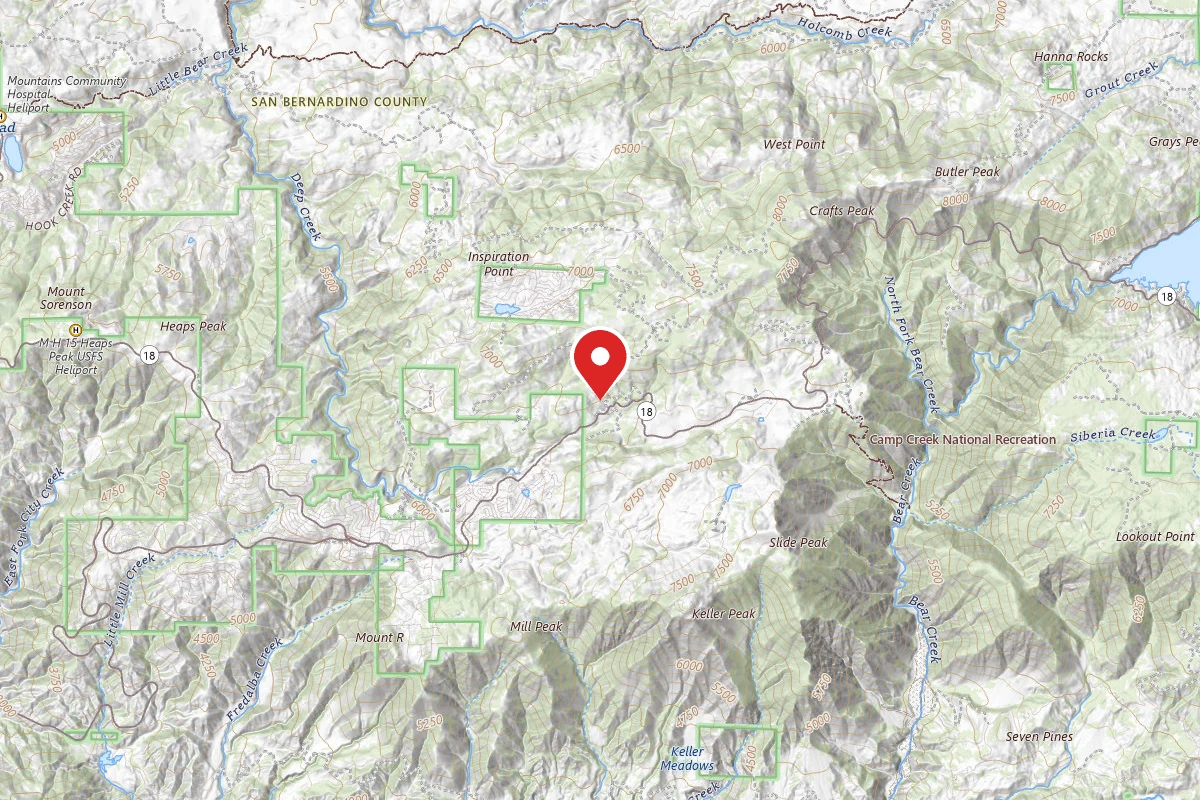 Keller Peak Yellow Post Campsites