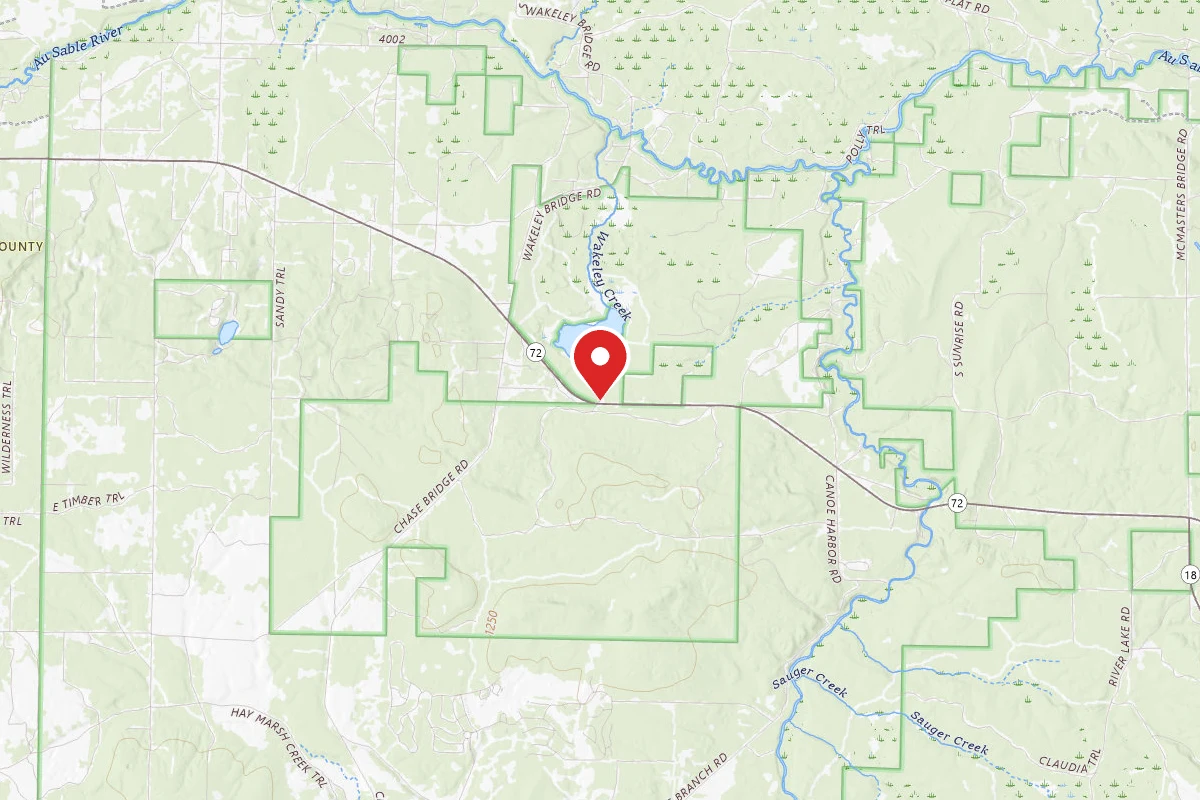 Huron National Forest Wakeley Lake Semi-Primitive Nonmotorized Area