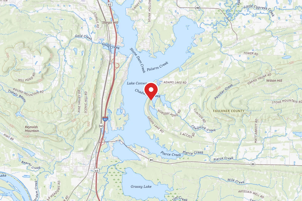 Adam's Lake Boat Ramp and Camp