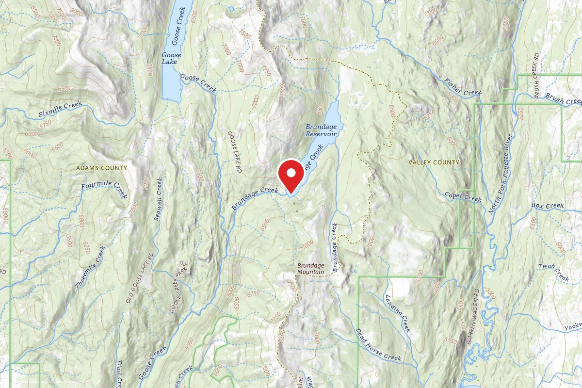 Brundage Reservoir Camping Area