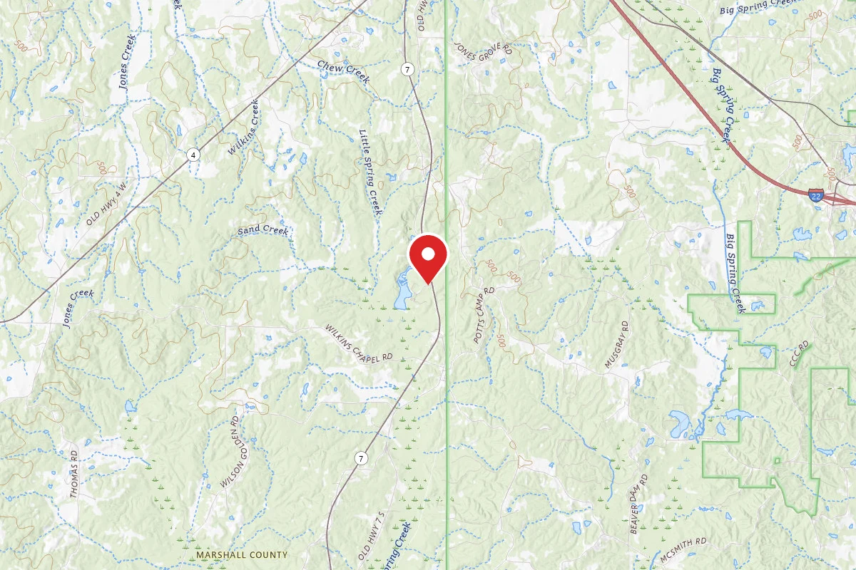 Tentrr State Park Site - Mississippi Wall Doxey State Park - Woodland F - Single Camp