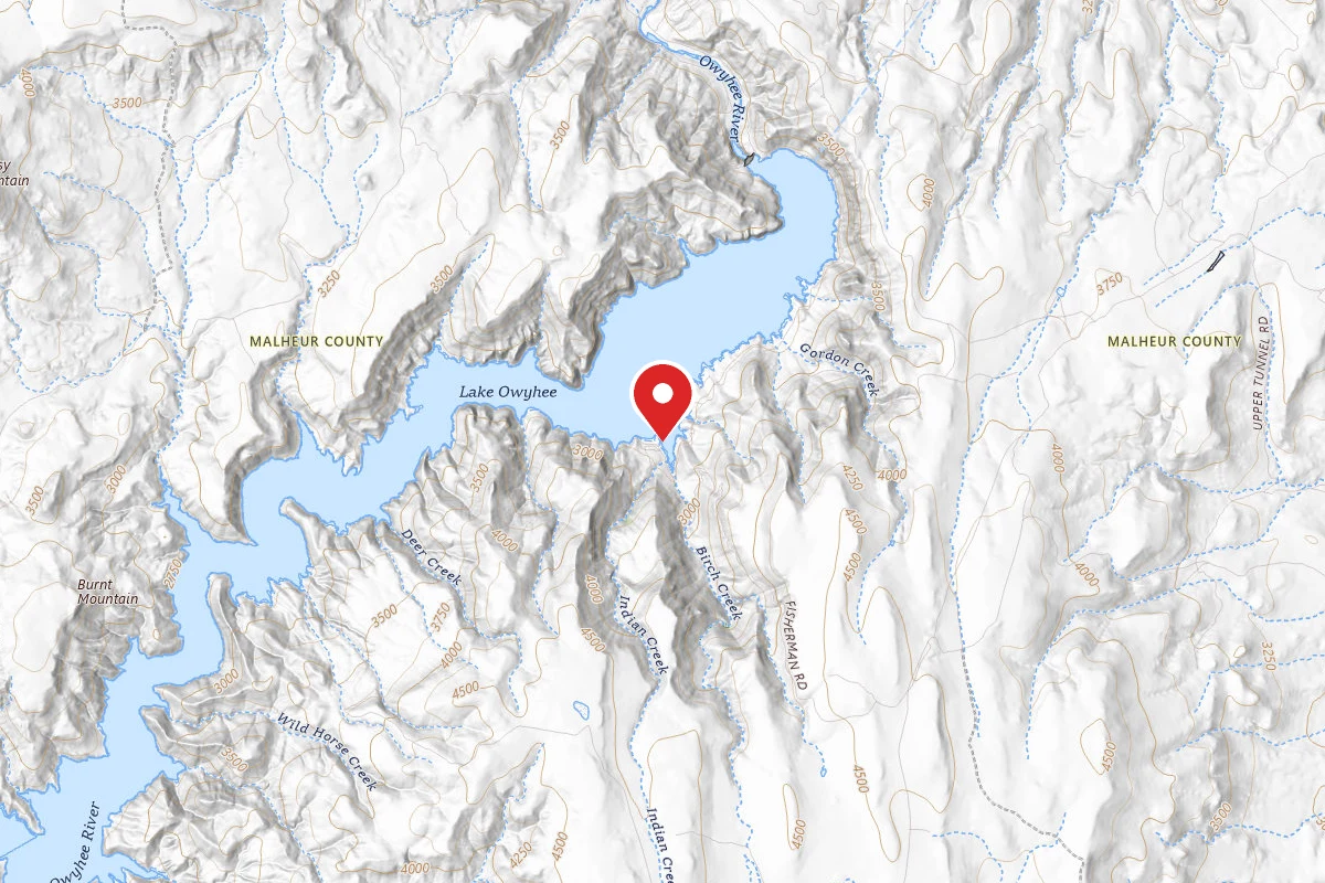 Indian Creek Campground- Lake Owyhee State Park