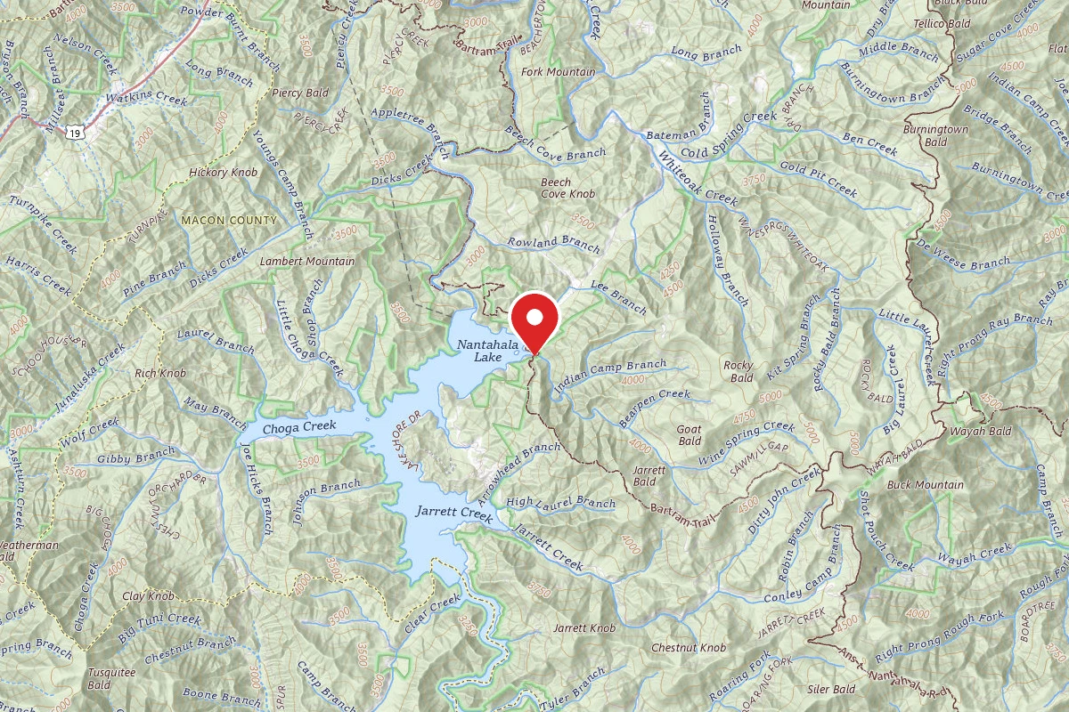 Bartram Trail Campground on Nantahala Lake