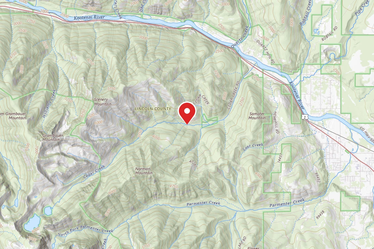 Cedar Creek Trailhead - Overnight Dispersed