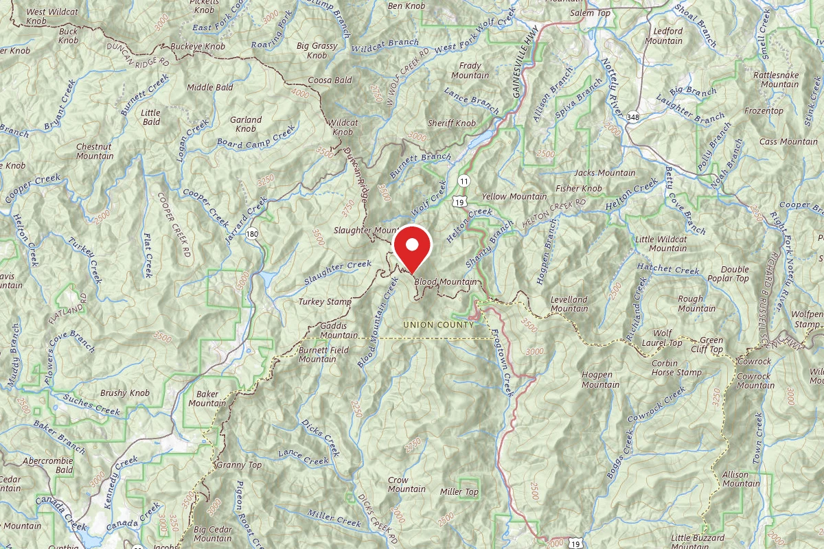 Blood Mountain Shelter on the Appalachian Trail