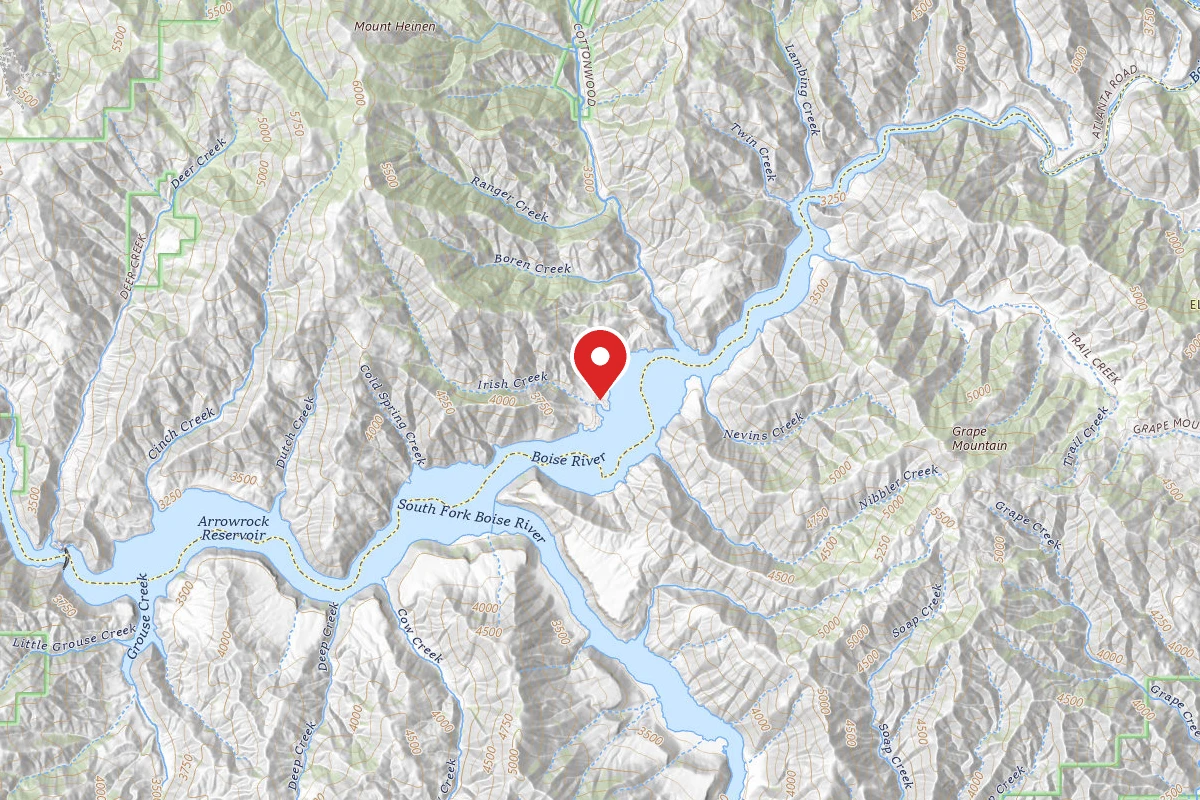Arrowrock Reservoir Dispersed