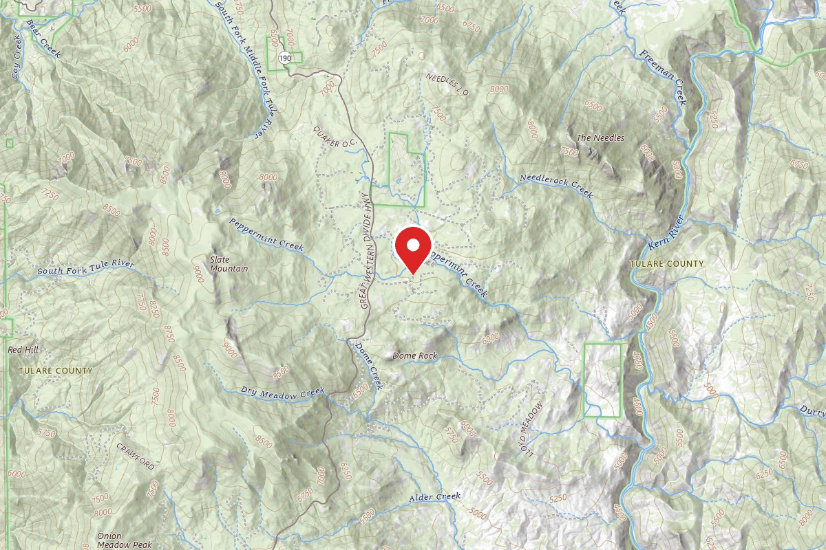Upper Peppermint Dispersed Area