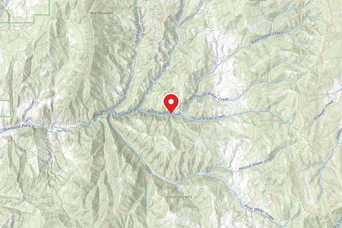 Fifth Water Hot Springs Backpacking Site