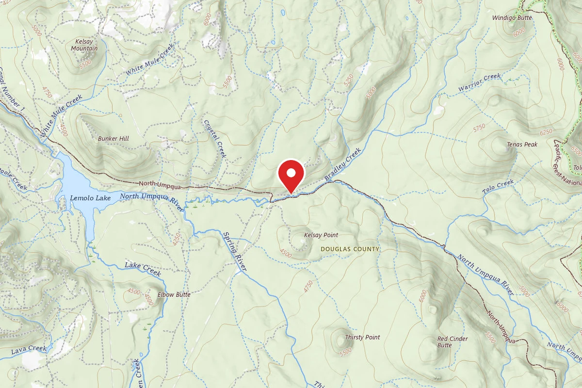 Umpqua National Forest Kelsay Valley Trailhead Campground