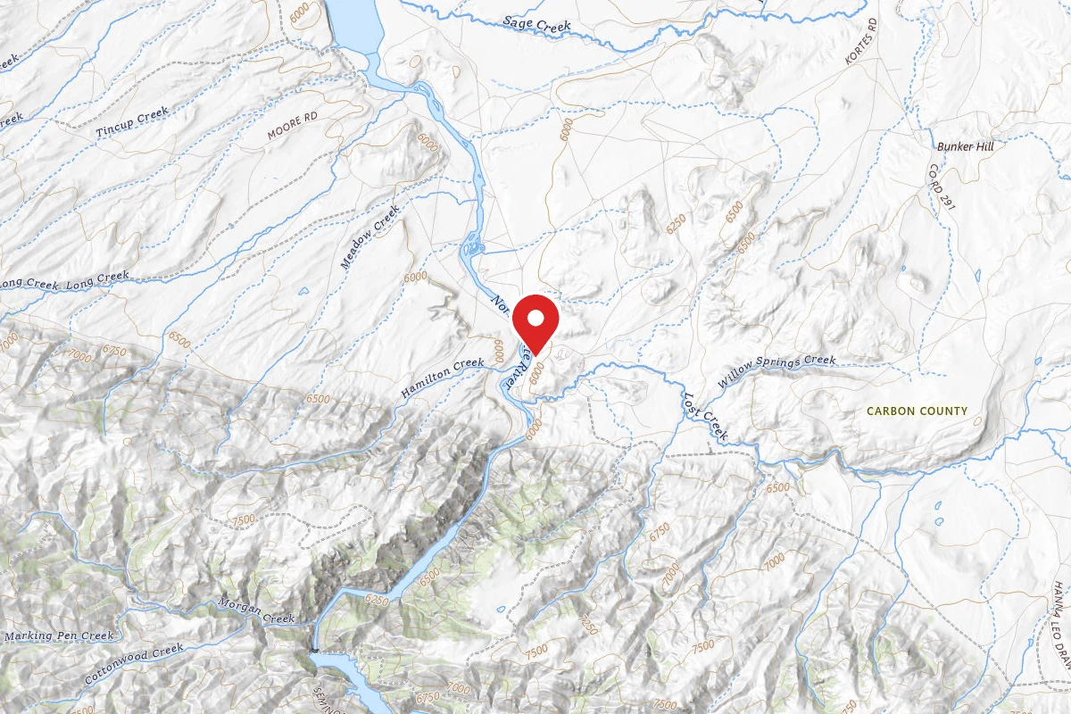 Kortes Reservoir Miracle Mile Dispersed