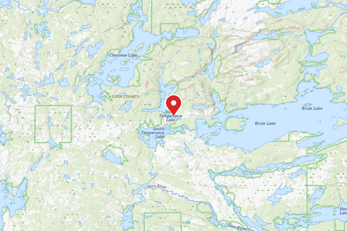 Boundary Waters Canoe Area, North Temperance Lake Backcountry Camping Site #905