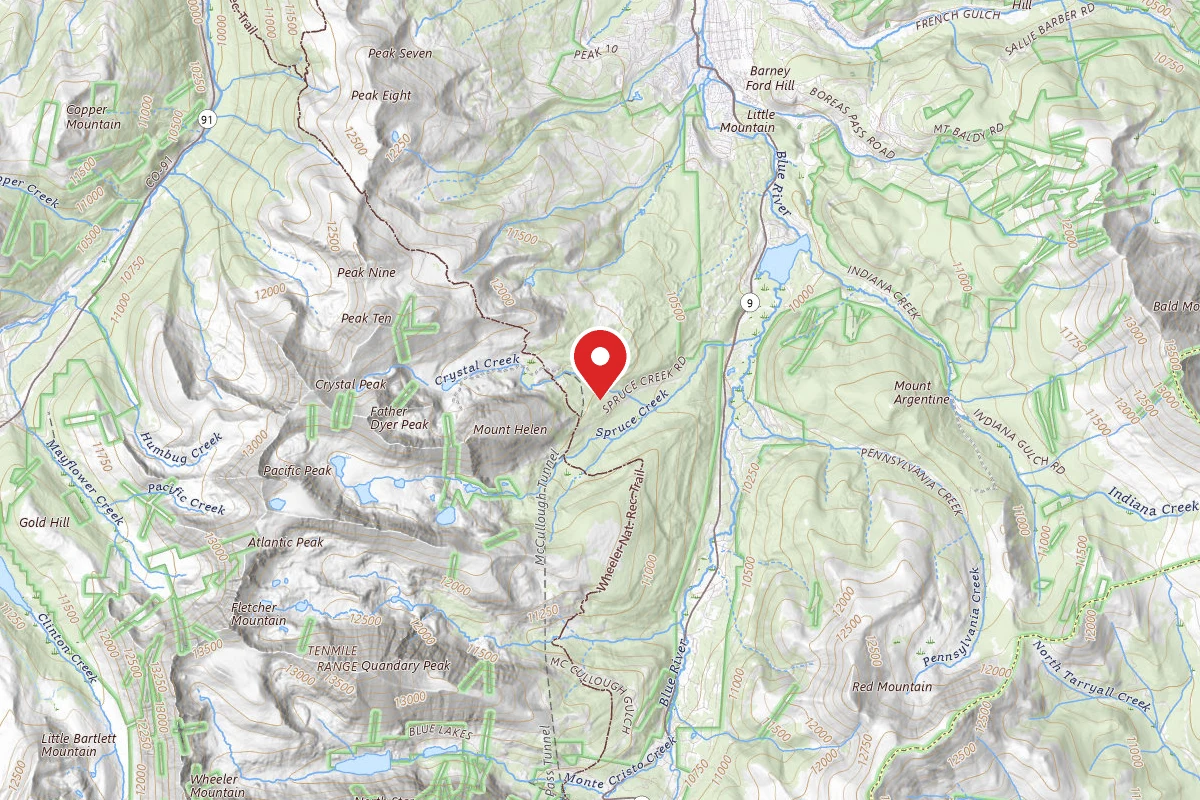 Spruce Creek/Crystal Creek Designated Dispersed Camping