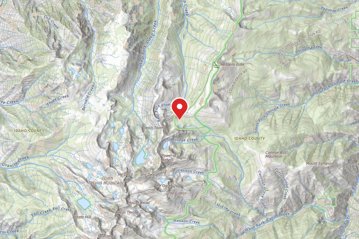 Nez Perce National Forest Seven Devils Campground