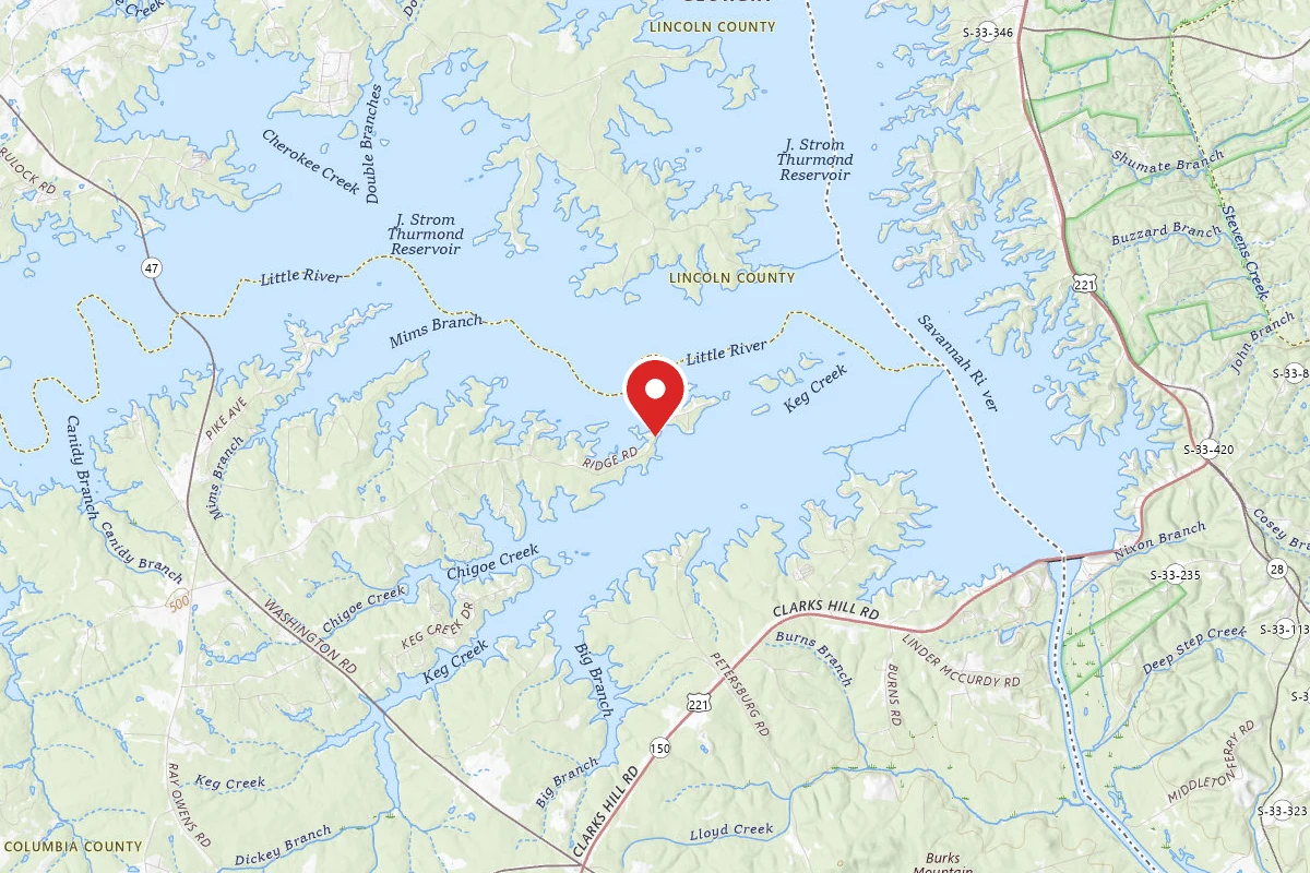 Ridge Road - J Strom Thurmond Lake
