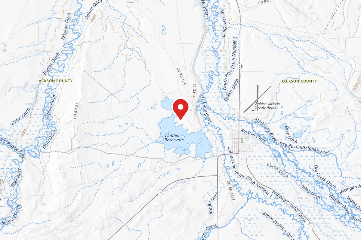 Walden Reservoir Dispersed Camping