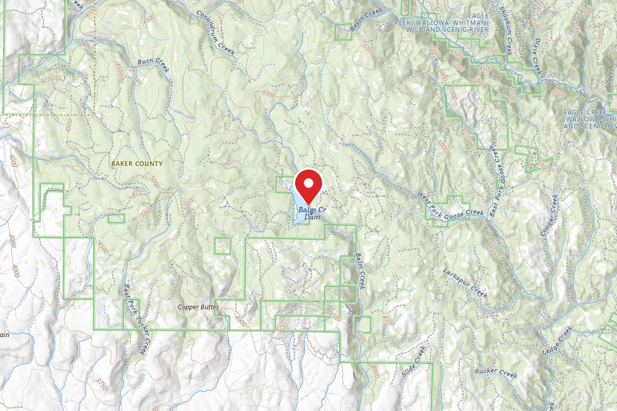 Balm Creek Reservoir Dispersed Camping