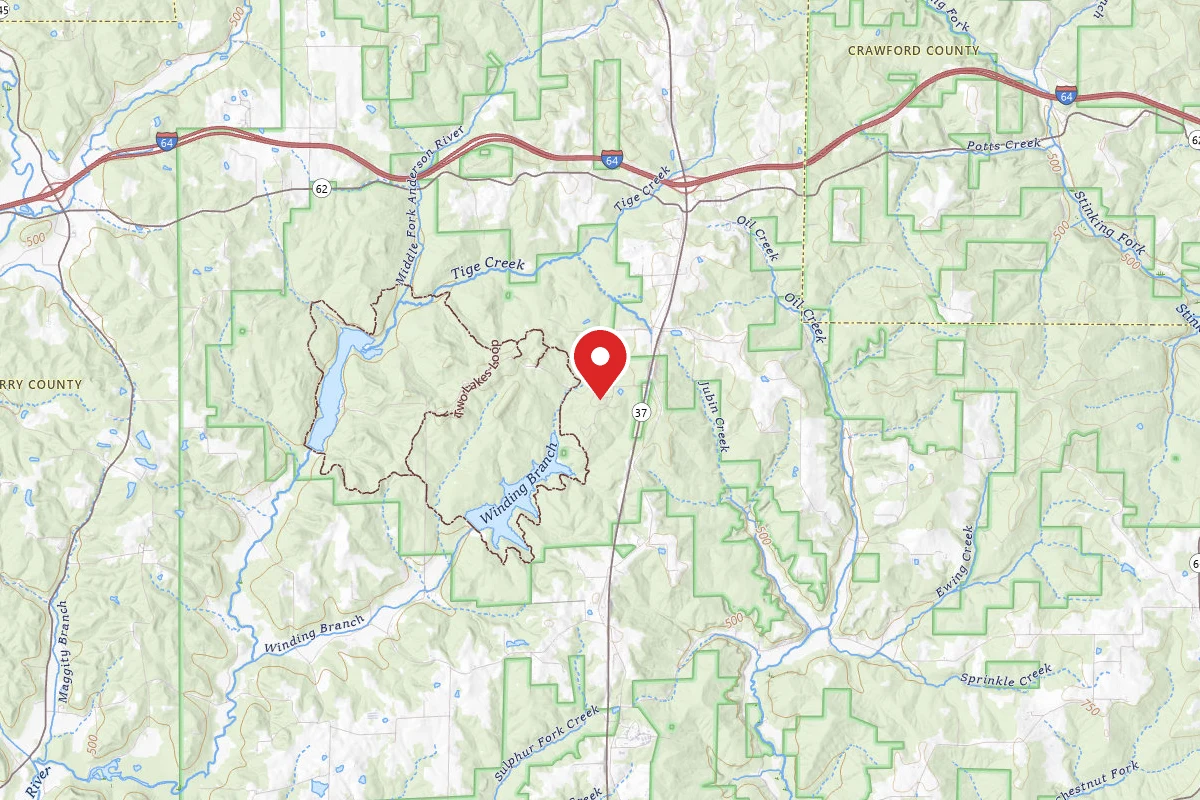 Hoosier National Forest North Face Loop Campground