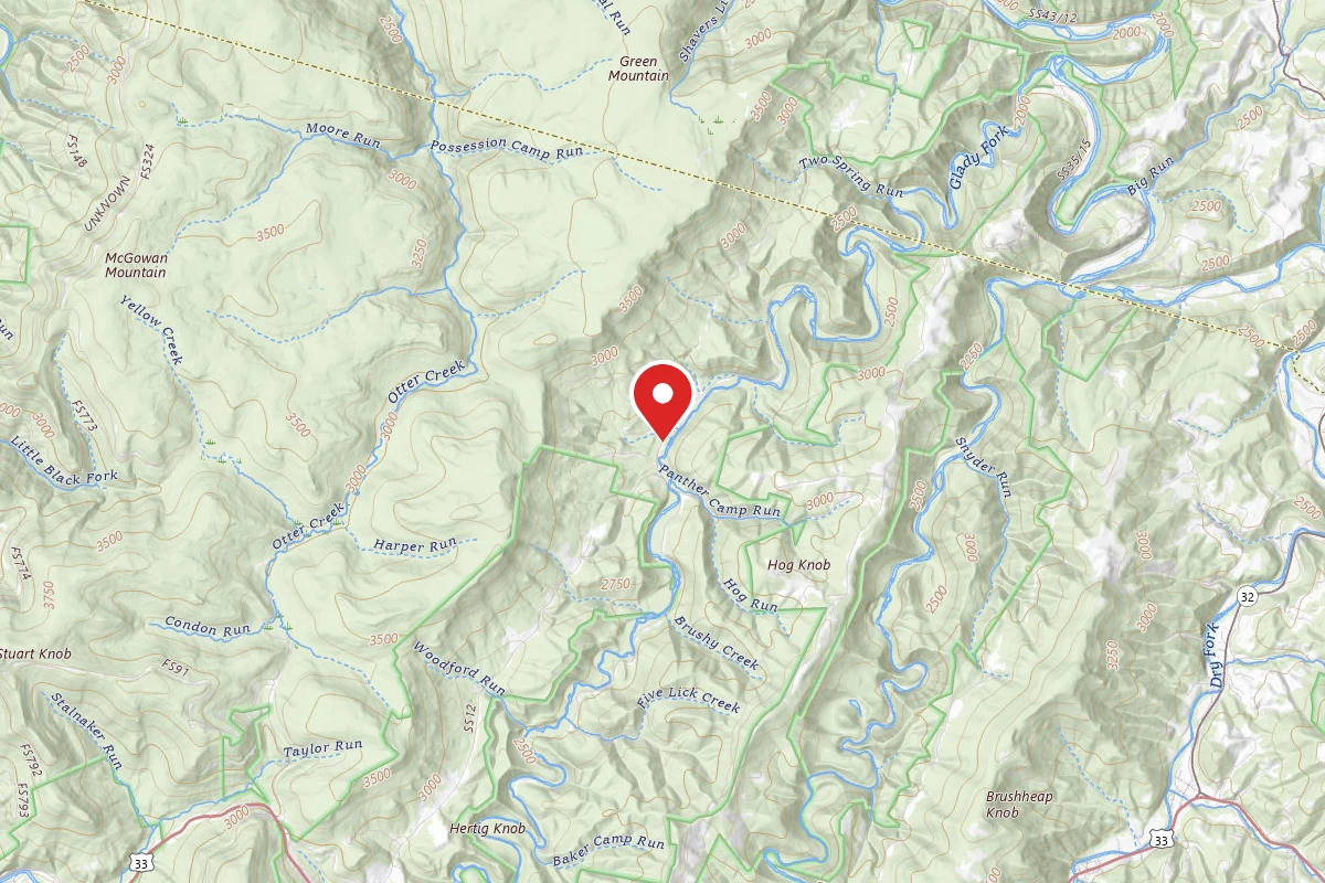 Lower Glady Dispersed Campground