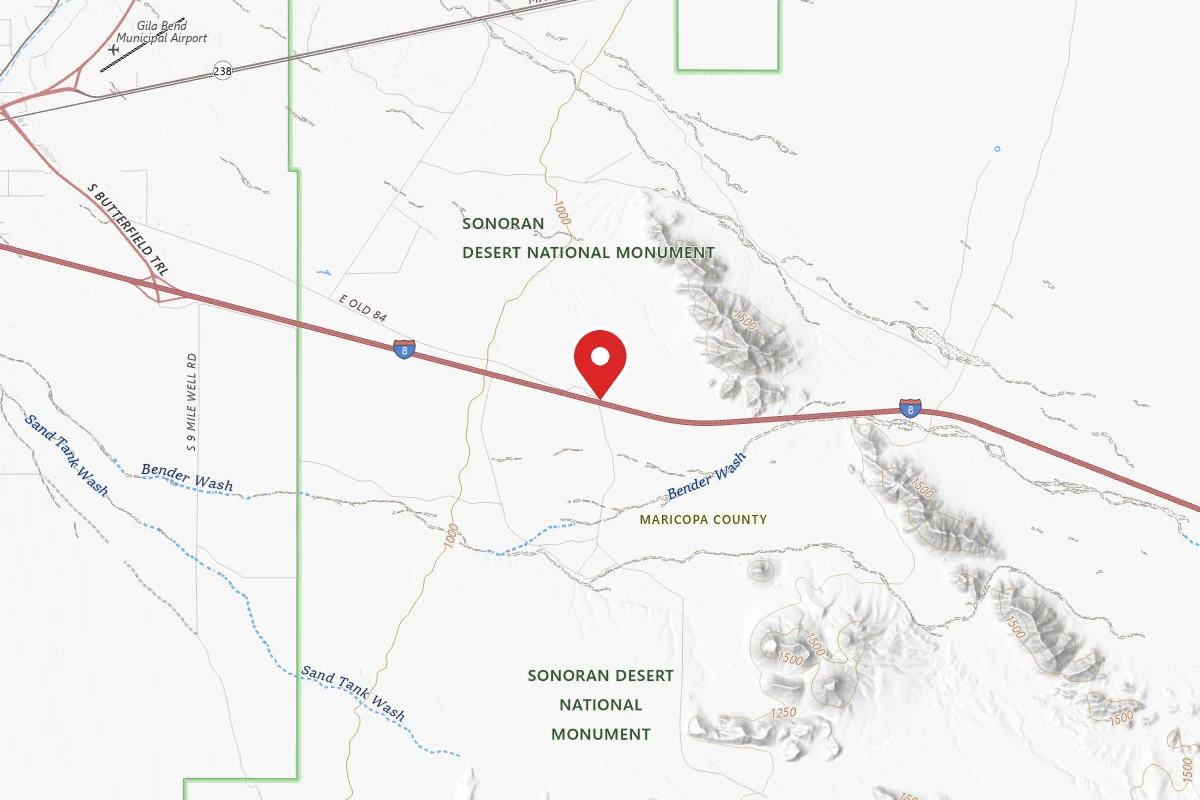 BLM Sonoran Desert National Monument - BLM road 8035 access
