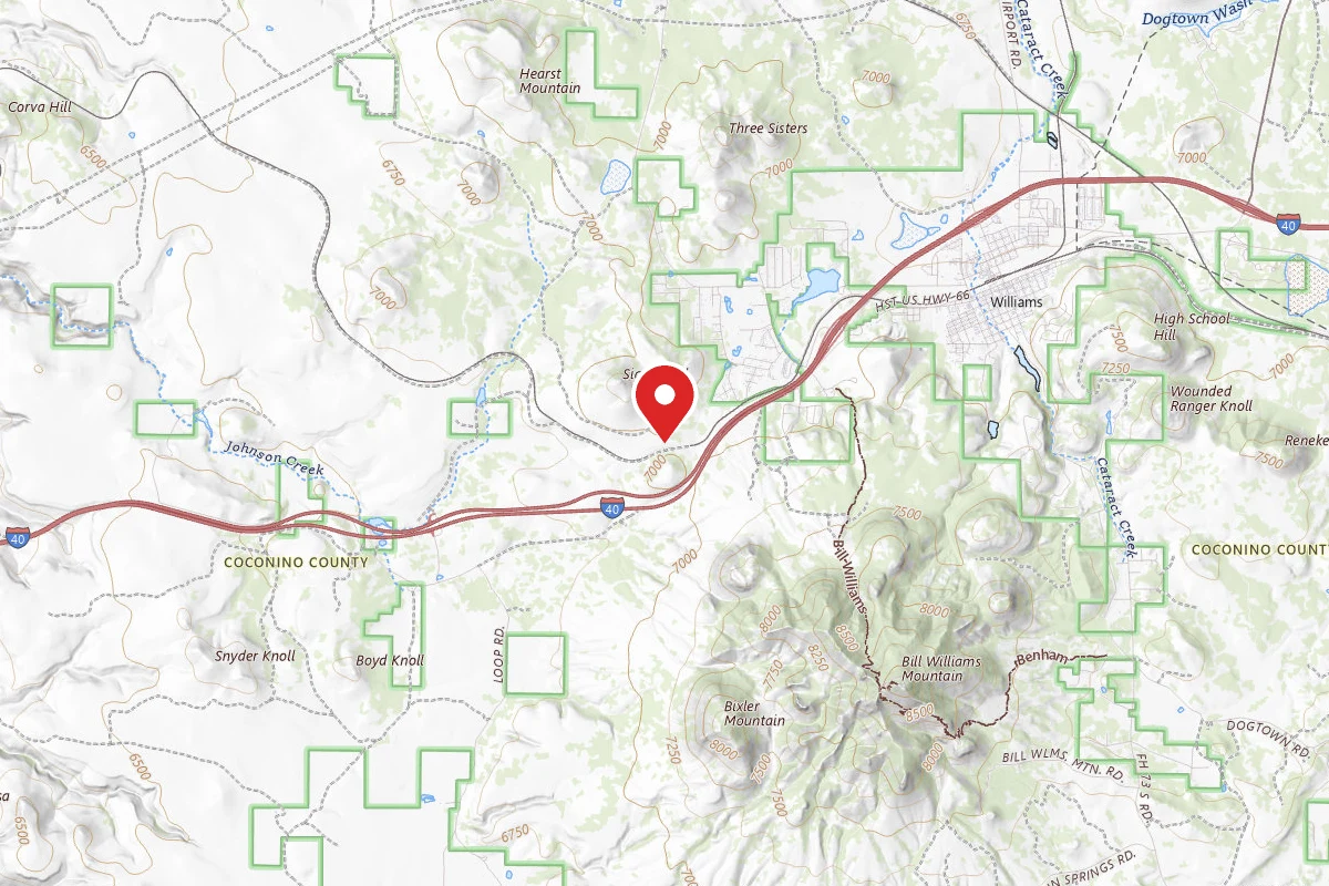 Coconino Dispersed Camping - between train tracks and the highway
