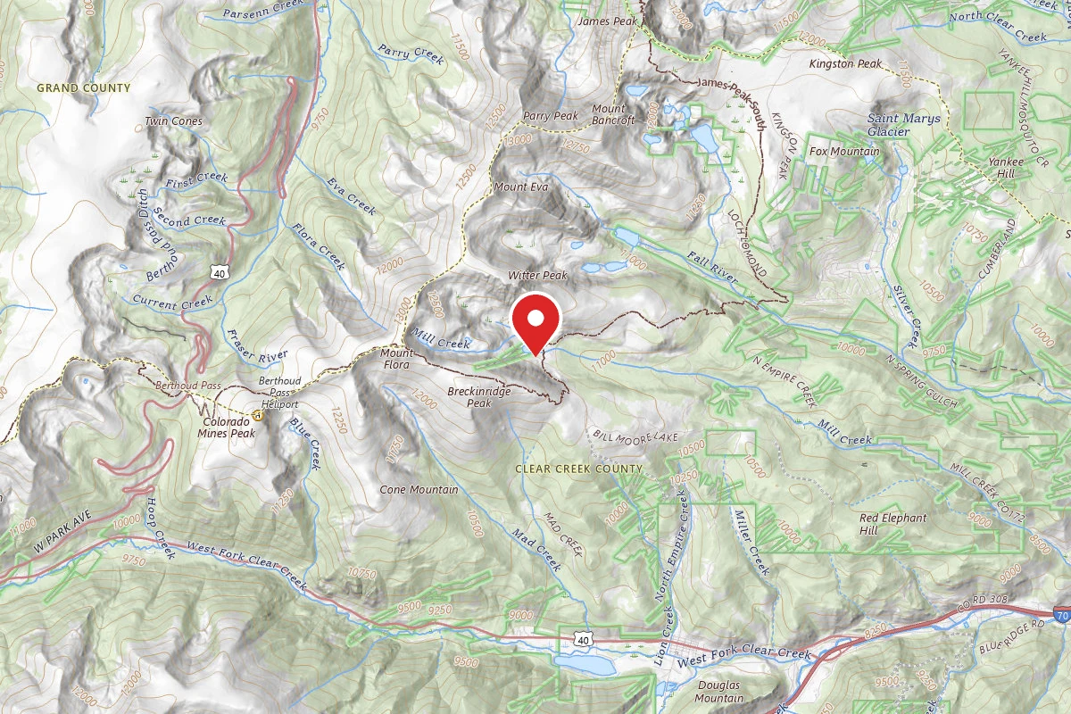 Bill Moore Lake dispersed