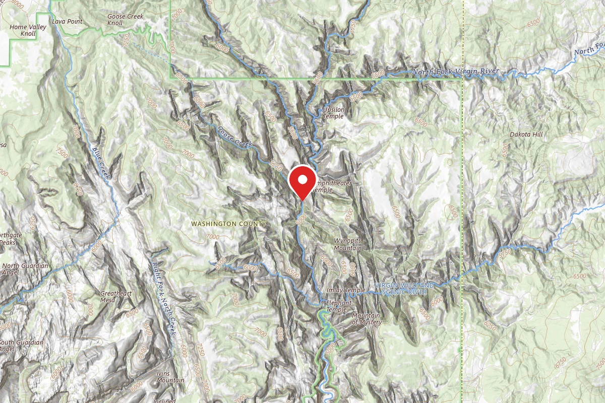 The Virgin River Narrows Campsites 1-12 (Backcountry Wilderness Designated Sites)