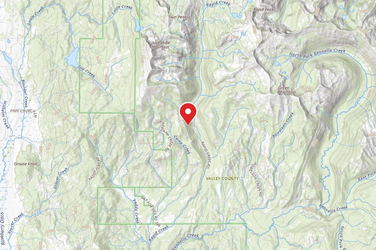 Paddy Flat - Jughandle Mountain Area, McCall RD