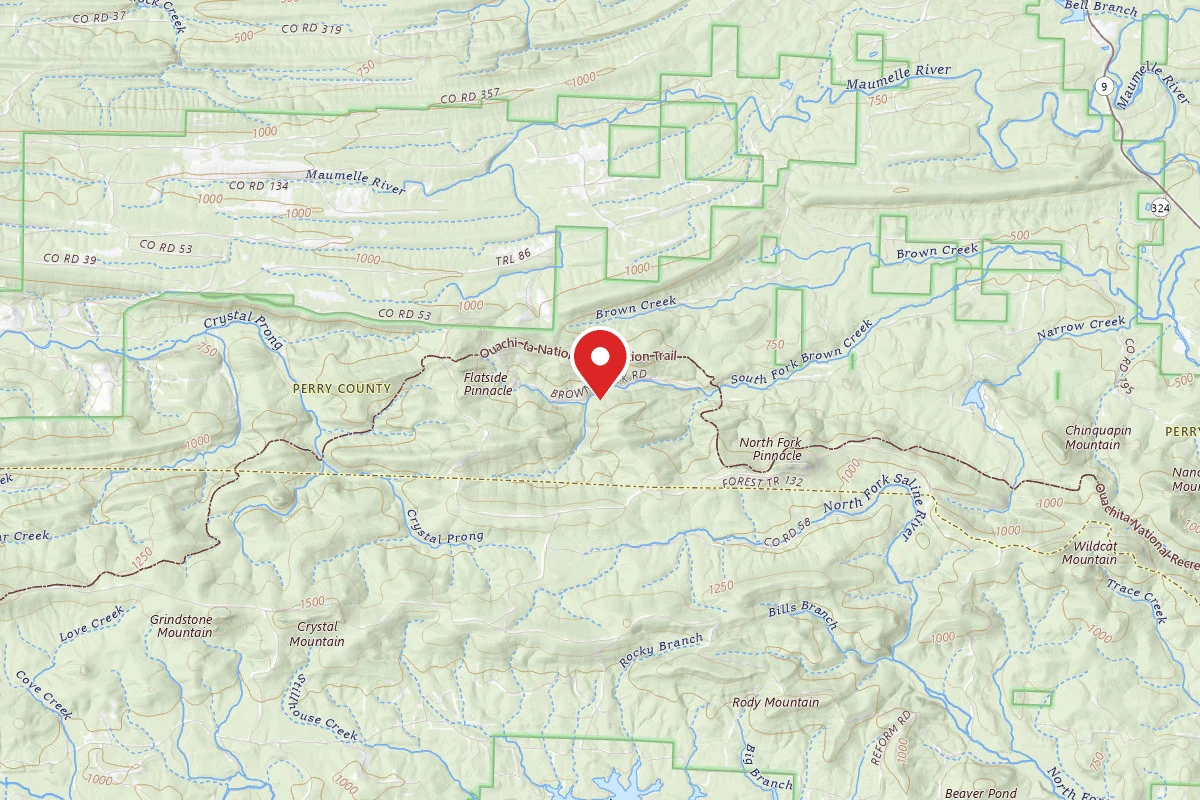 Brown Creek Cascade Dispersed Campsite