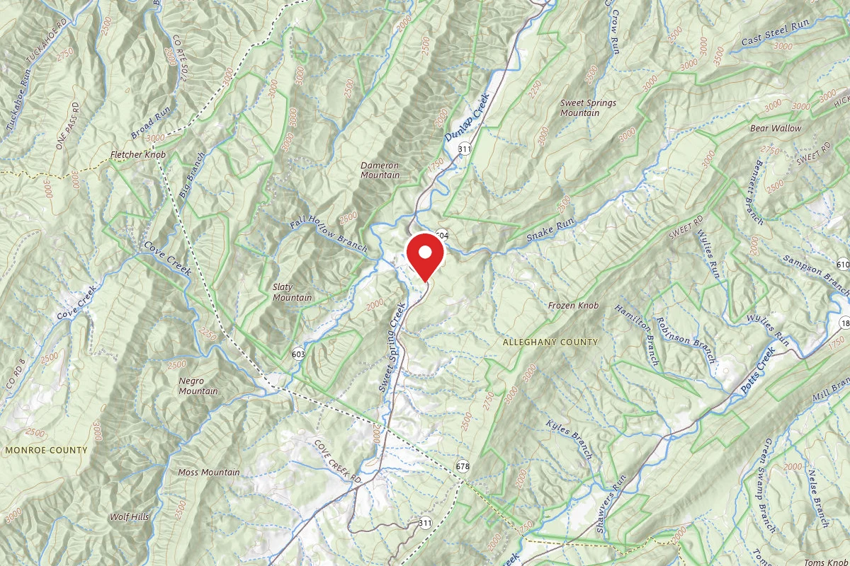 Tentrr Signature Site - Beaverdam Falls, The Cattails