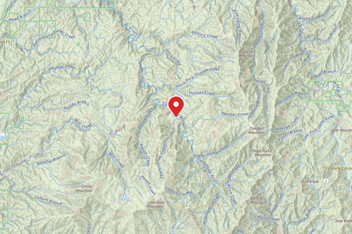 Hickory Creek and Conasauga River Intersection Backcountry Campground