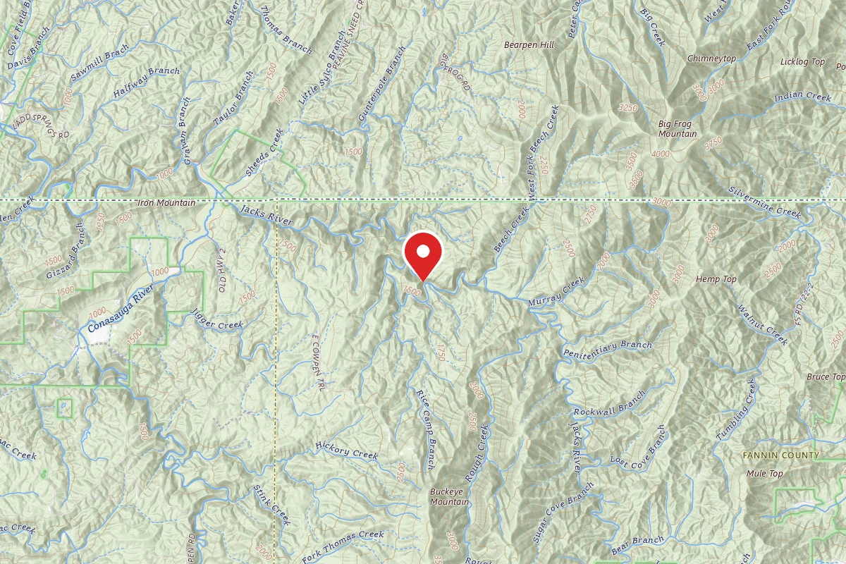 Jack's River Falls Trail/Cohutta Wilderness Backcountry Group Camp