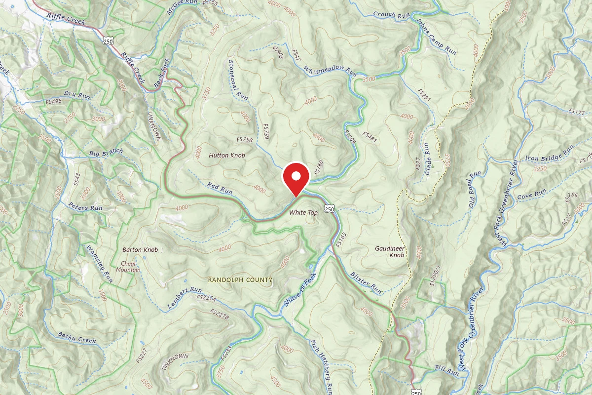 Monongahela National Forest Dispersed Site