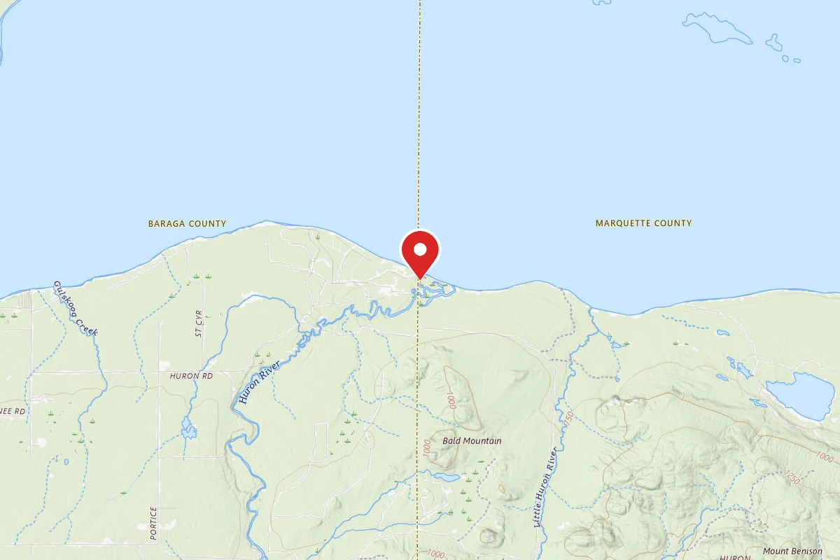 Mouth of the Huron Dispersed Camping