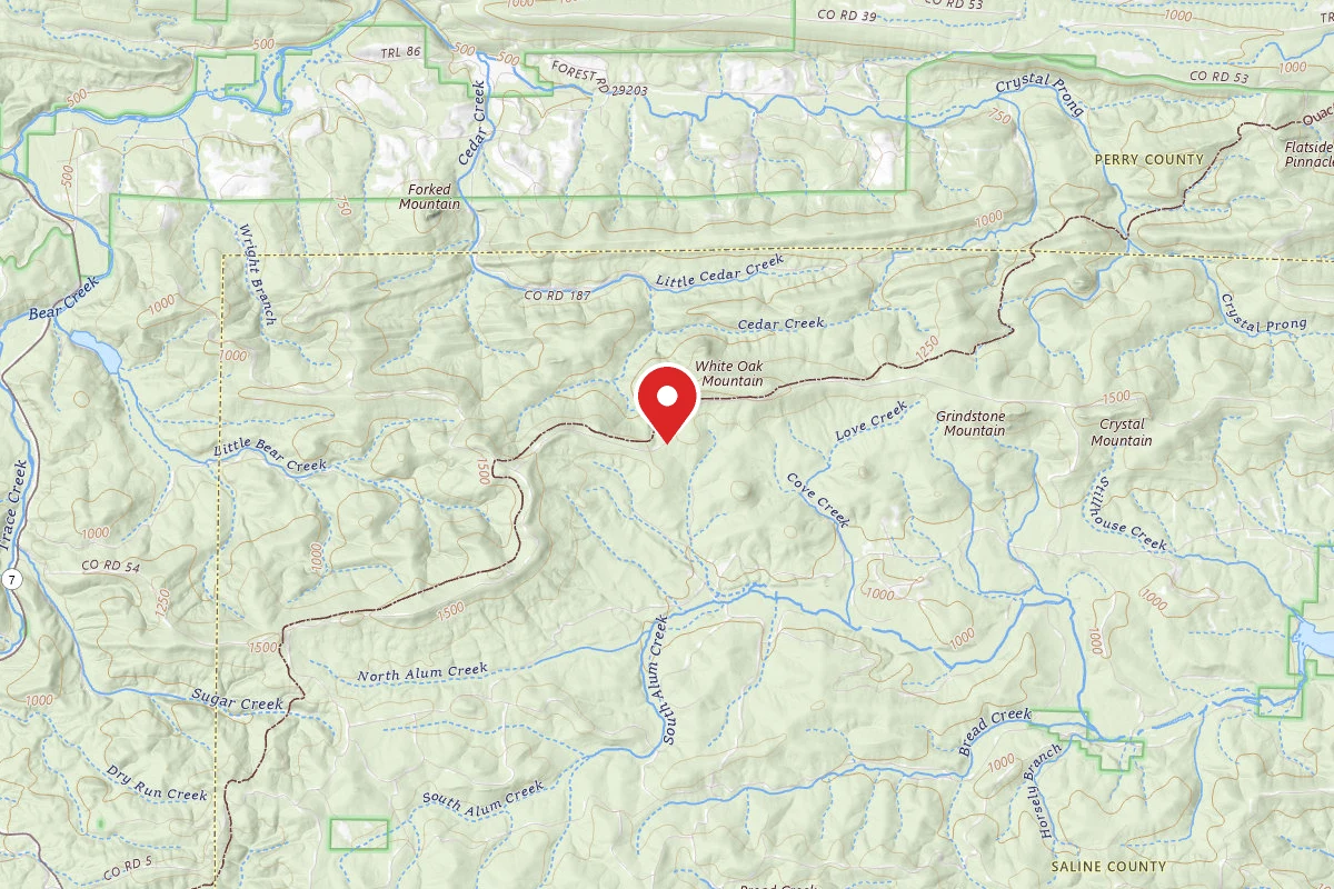 Dispersed FR132 Ouachita National Forest, AR