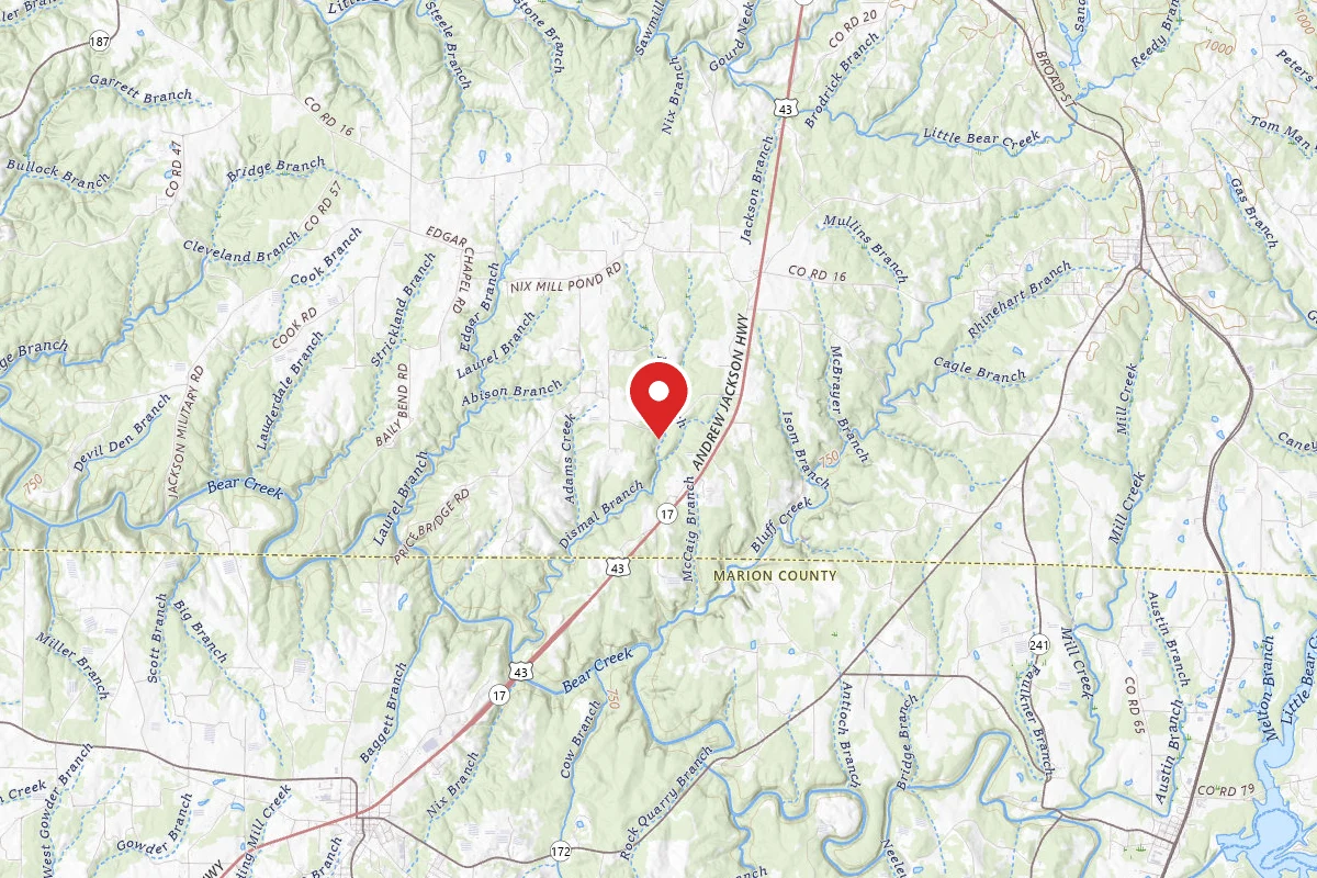 Dismals Canyon Cabins and Primitive Campsites