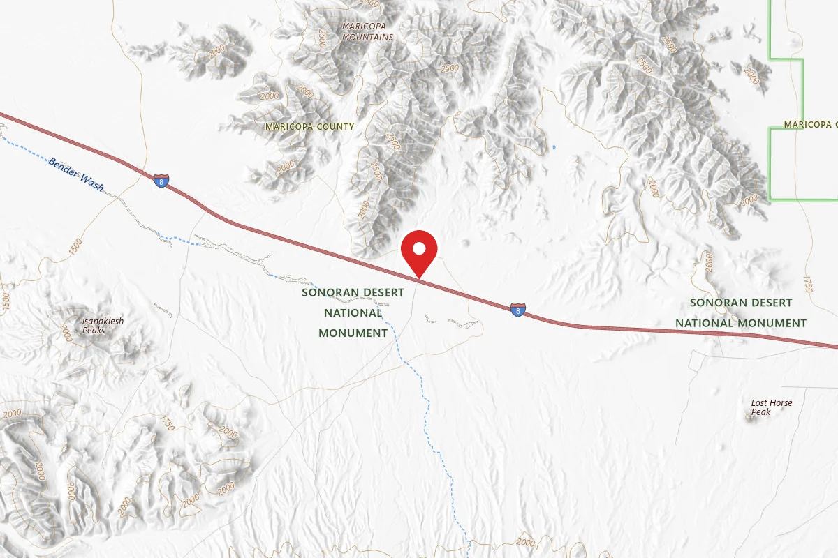 BLM Sonoran Desert National Monument - BLM Rd #8029 dispersed camping