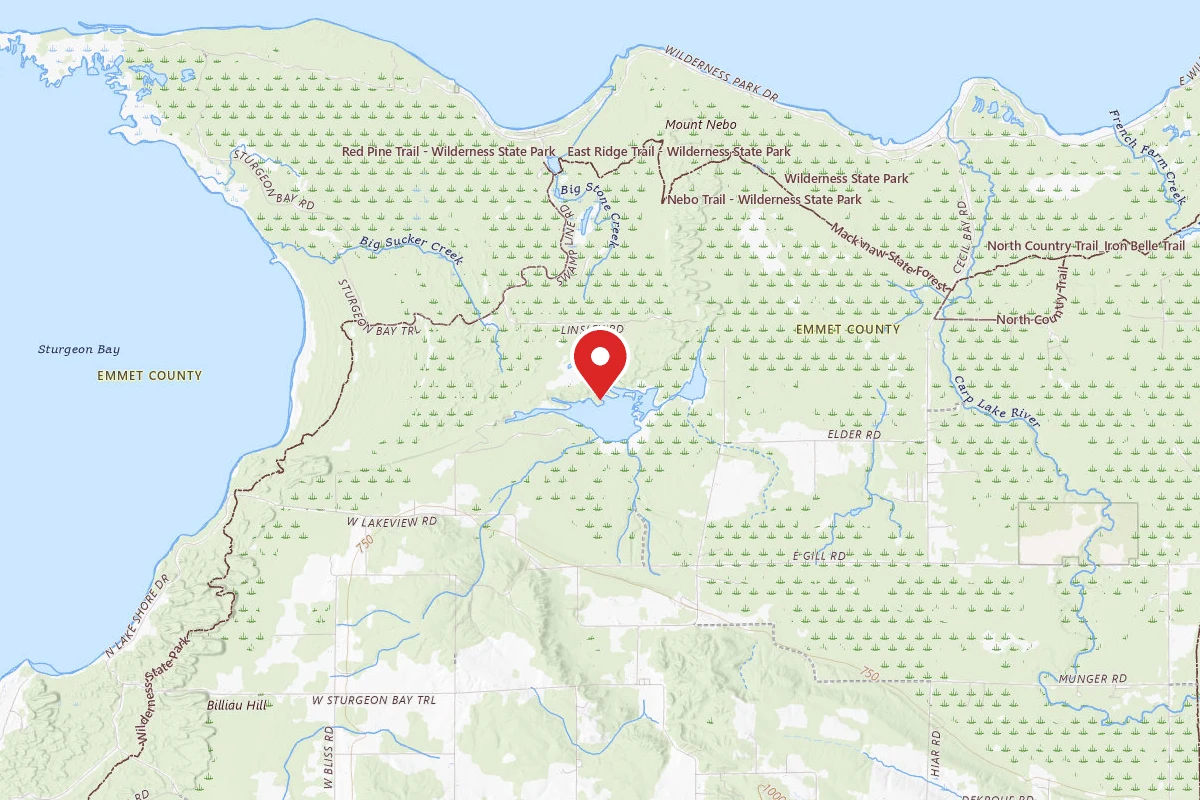 O’Neal Lake campsite - Wilderness State Park