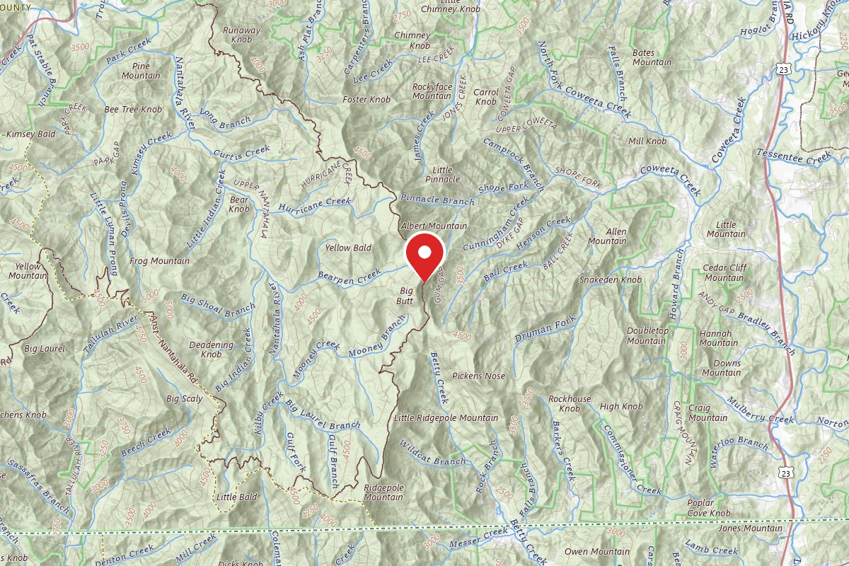 Mooney to Bearpen Gap Backcountry Campground
