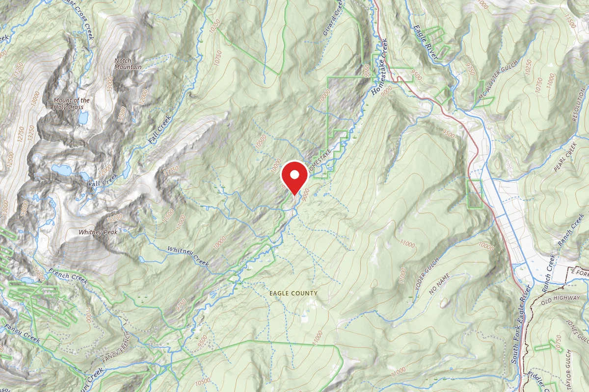 Homestake Reservoir Rd Milemarker 3 - Dispersed
