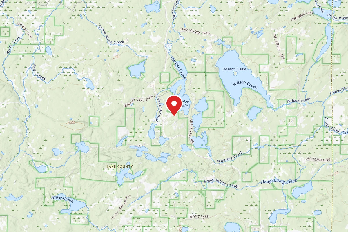 Harriet Lake Rustic Campground