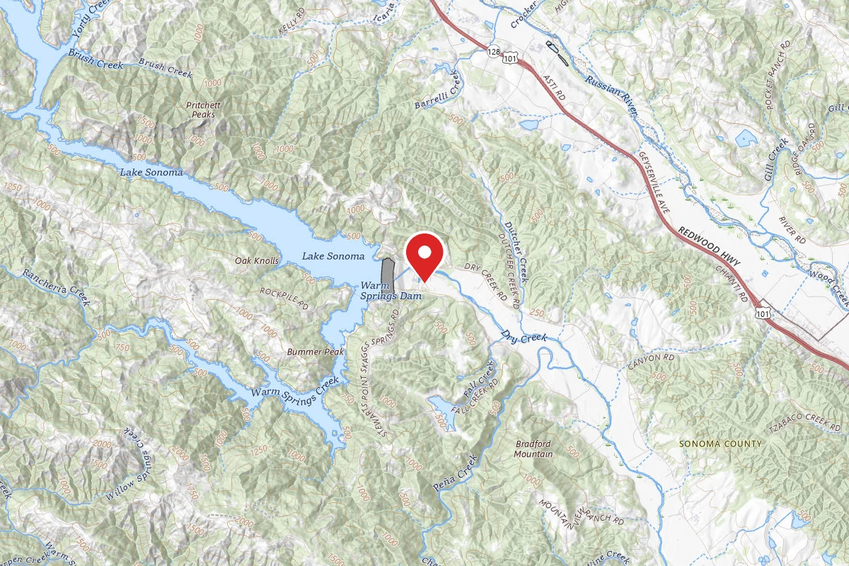 COE Lake Sonoma Boat-in / Hike-in Camping