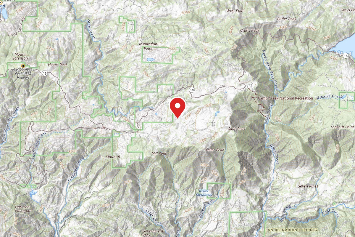 Keller Peak Yellow Post Sites